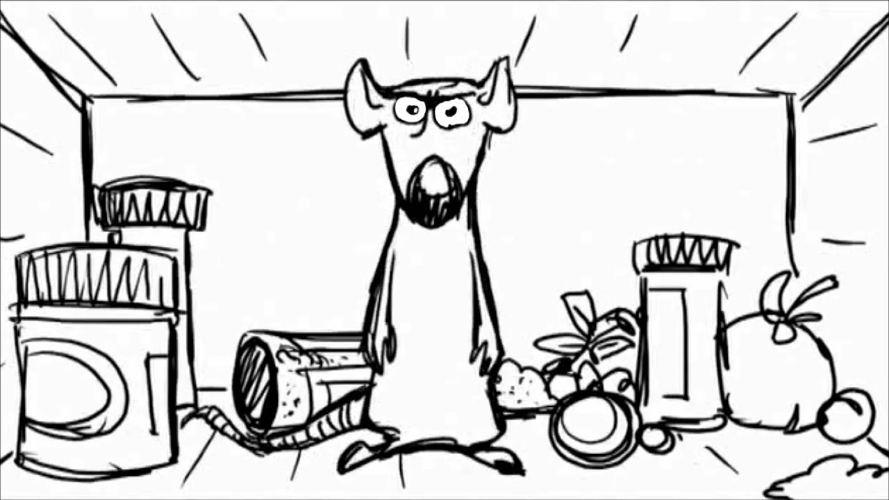 Ratatouille deleted scene: Remy's first day
