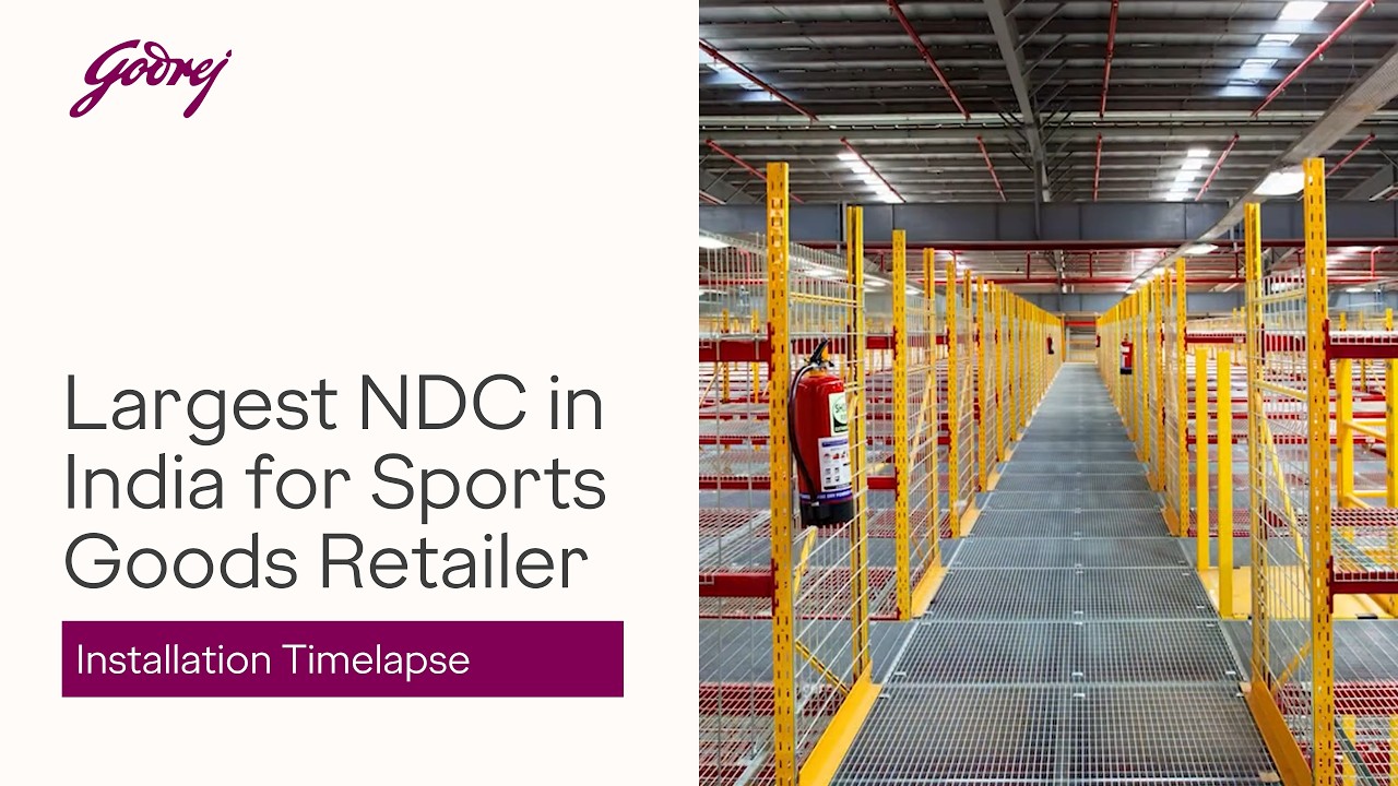Largest NDC in India for Sports Goods Retailer | Godrej Storage Solutions