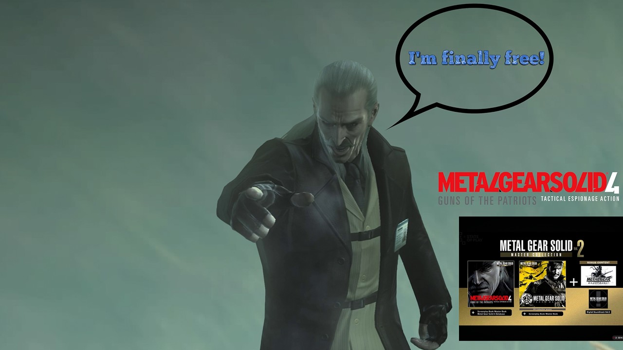Metal Gear Solid 4: Guns of the Patriots finally escaping the PS3 jail after almost 18 years