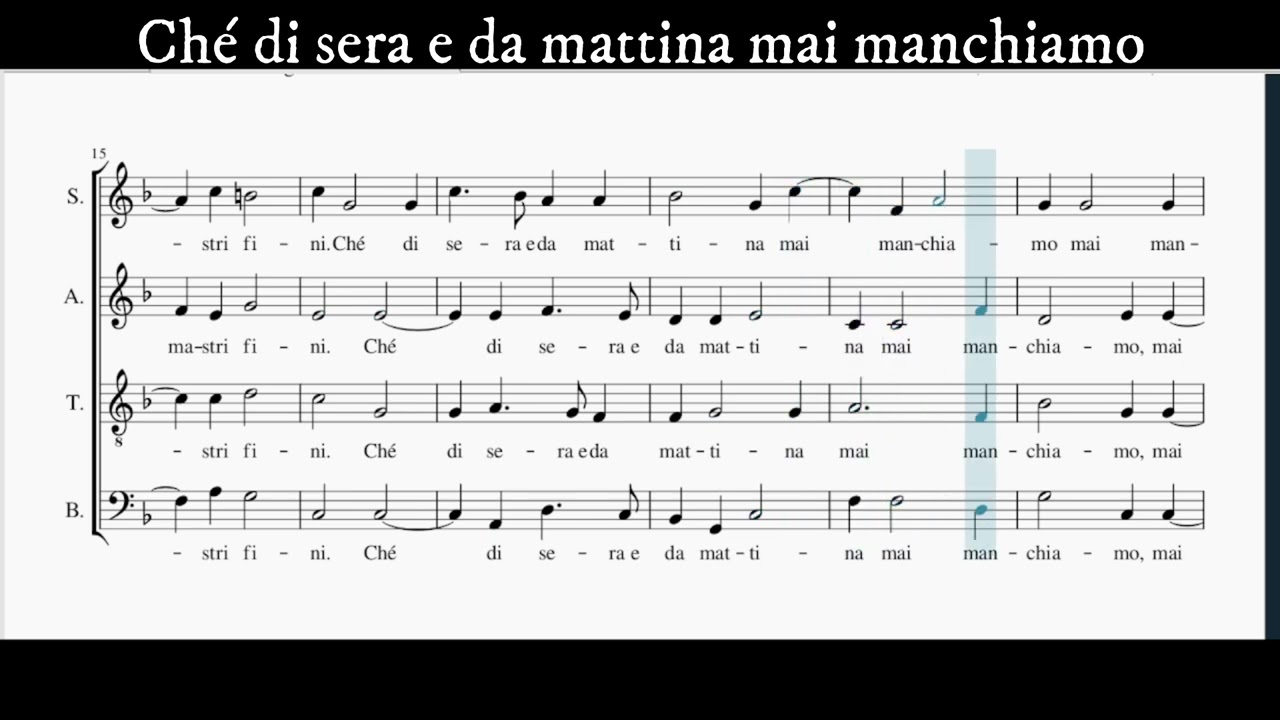 Chi la gagliarda, donne,…(tenor) B.Donato