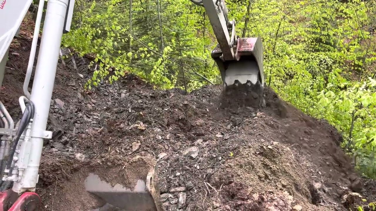 Takeuchi tb 285 orman yolu yapımı