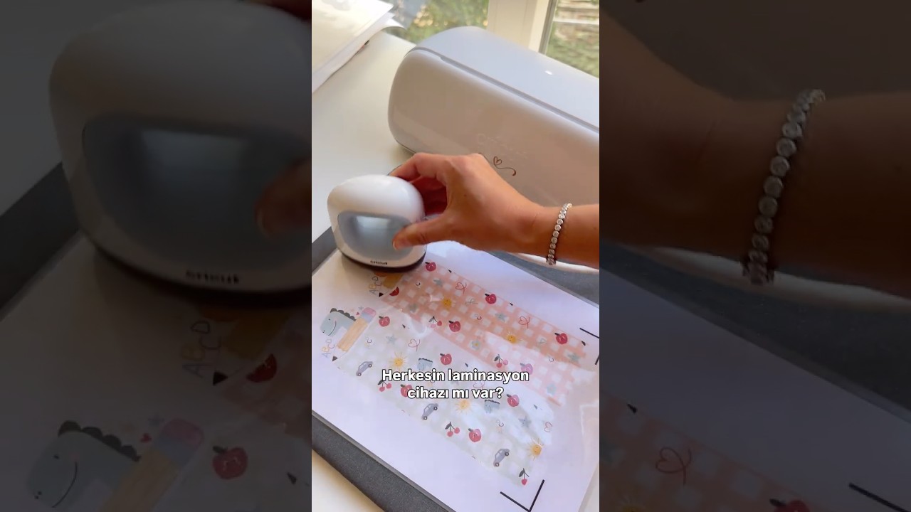 EasyPress Mini ile Laminasyon &ndash; Cricut Kesim Hatası ve &Ccedil;&ouml;z&uuml;m Notları #cricut #diy #shorts #kendinyap