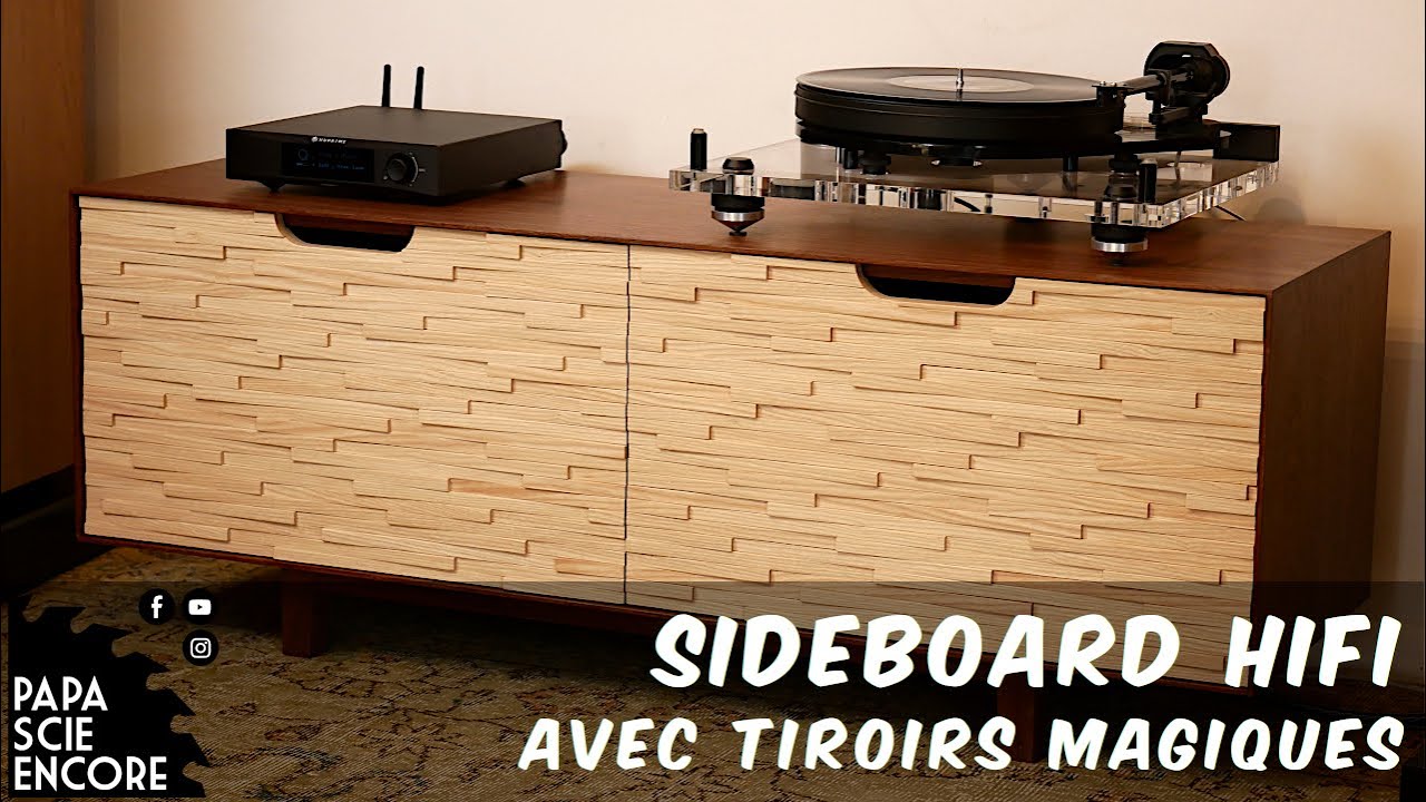 Meuble HIFI sur mesure - SIDEBOARD HIFI - Fait main