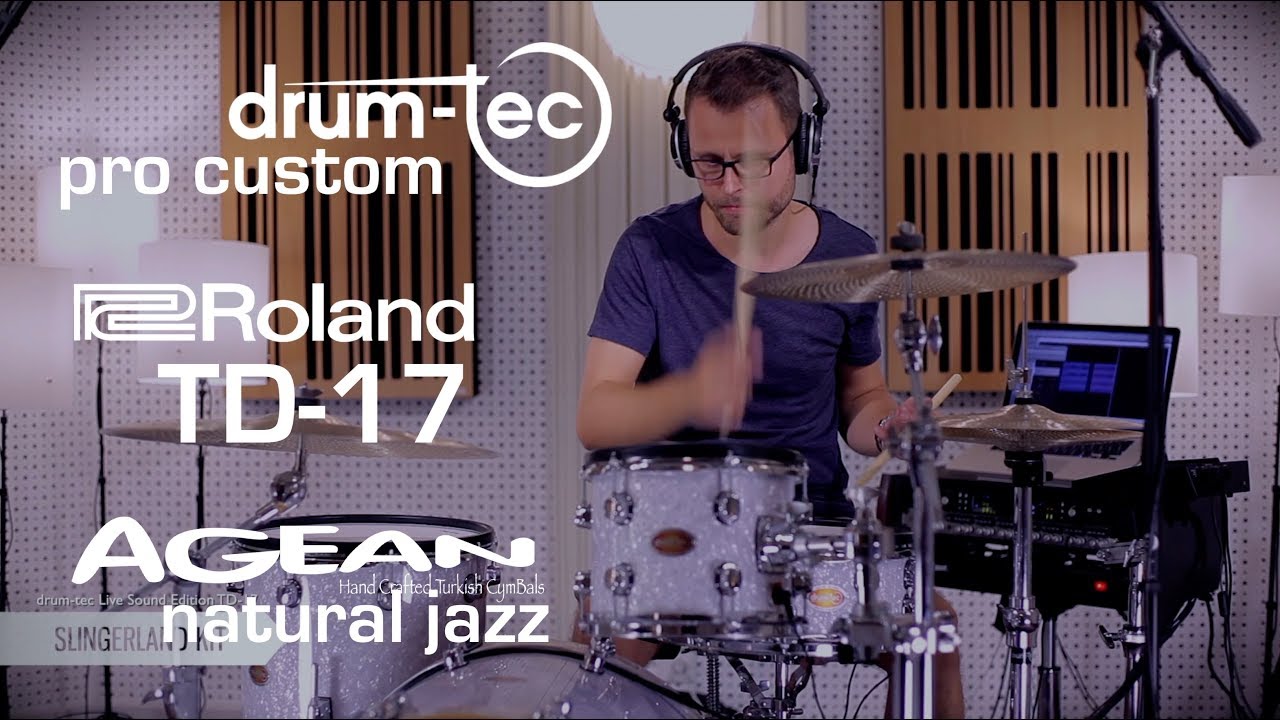 Roland TD-17 // drum-tec pro custom electronic drums // Agean Natural low noise cymbals