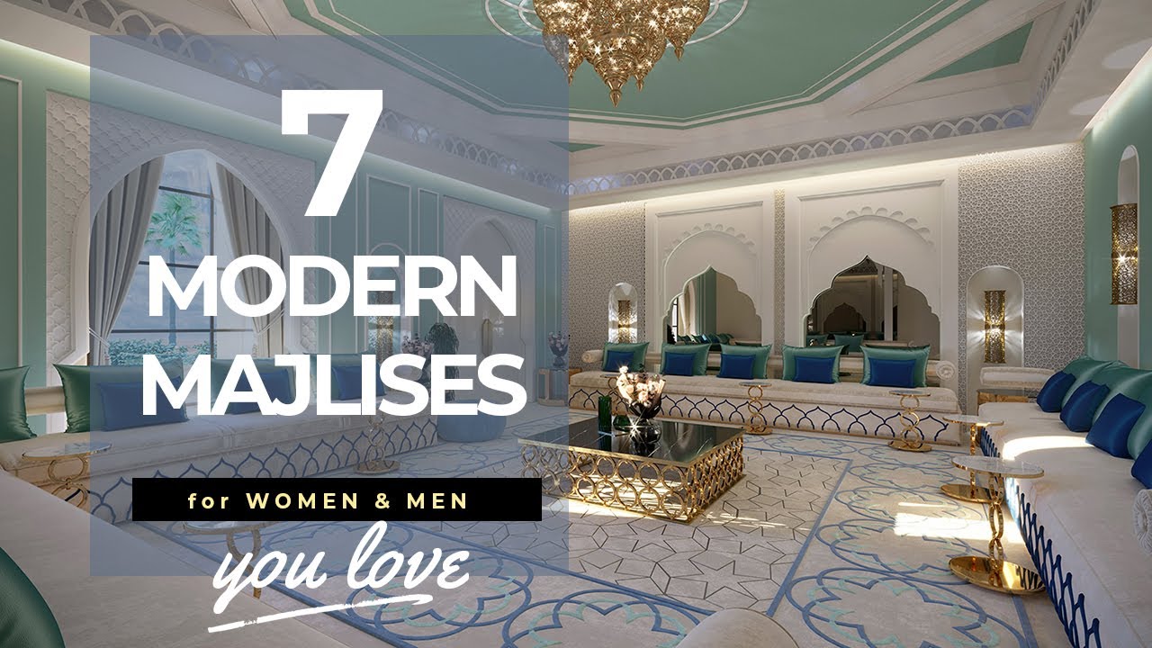 Arabic majlis interior design in modern luxury style