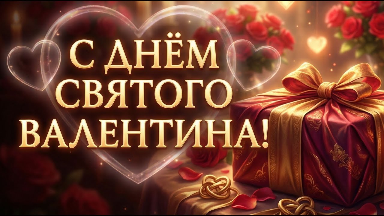 Поздравление с Днем Святого Валентина 💖 Любовь • Сердца • Романтика