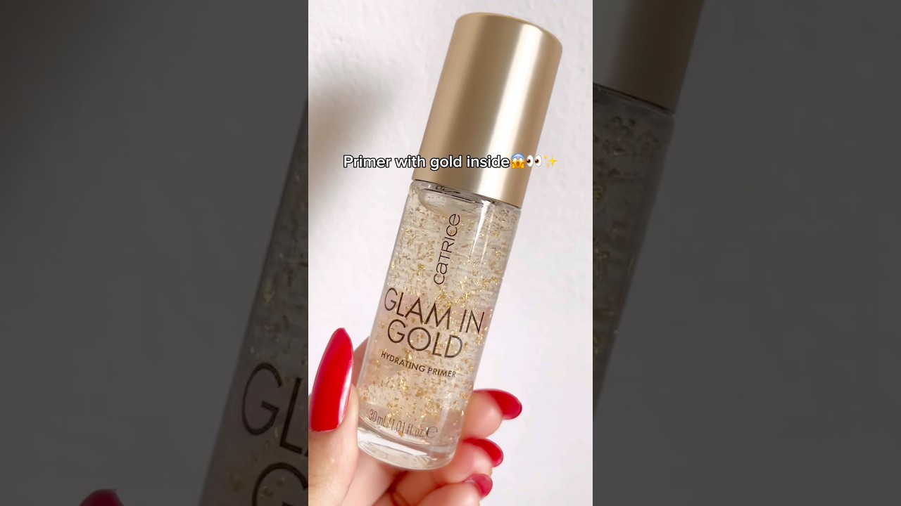 Catrice primer with gold inside 👑#makeup#catricecosmetics #primer#cutemakeup