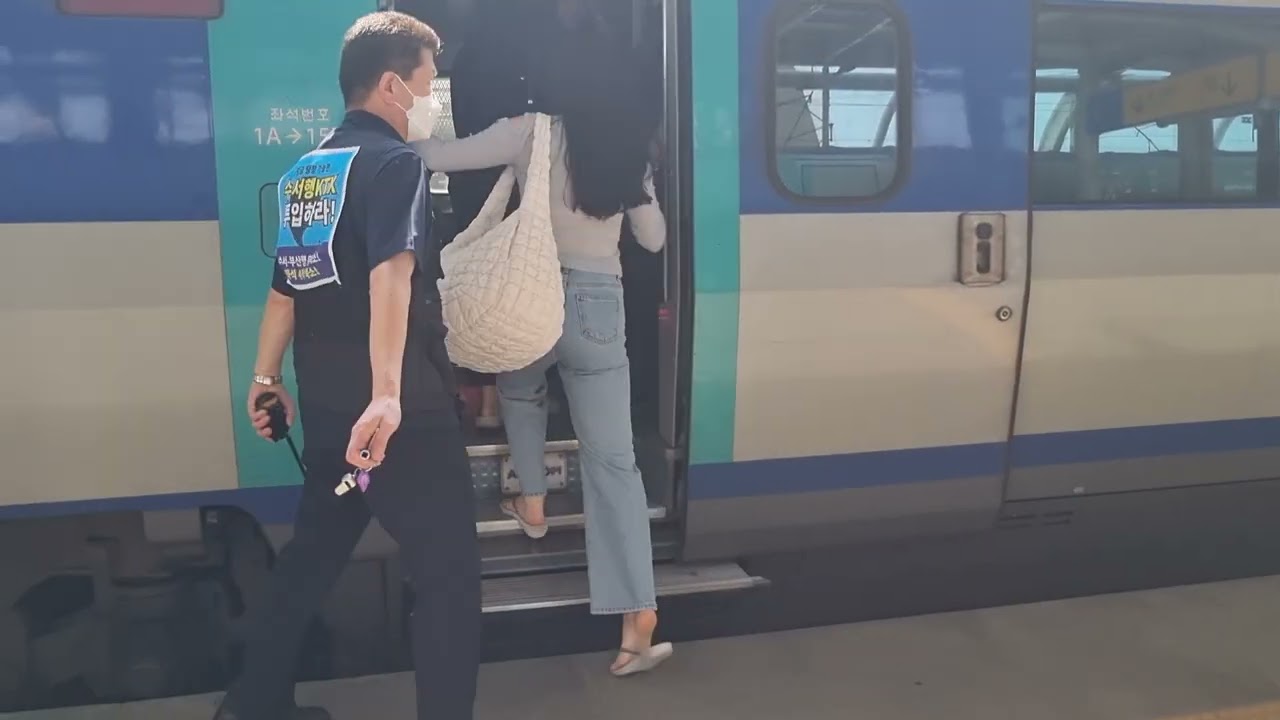 오송역 KTX 진입,출발