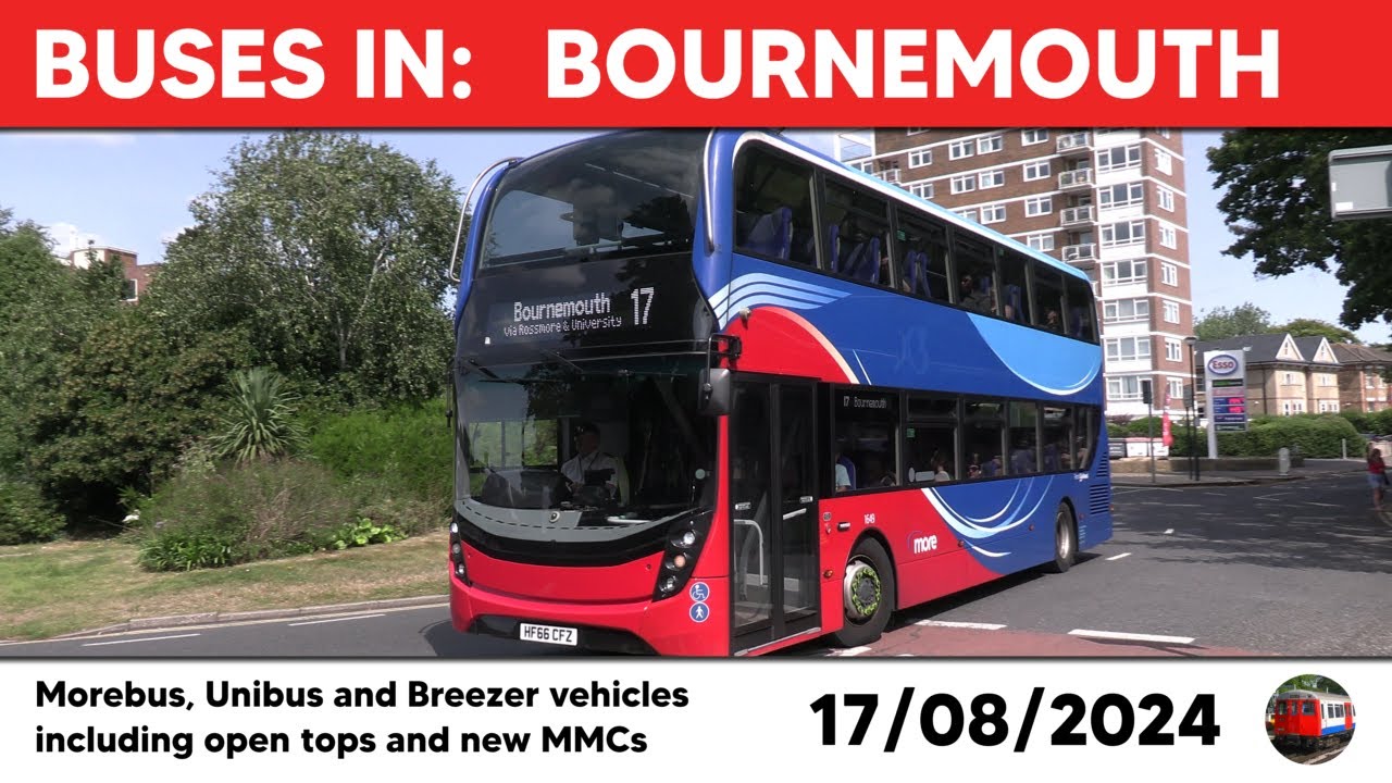 Buses in Bournemouth 17/08/2024