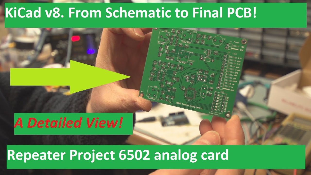 KiCad v8 - 6502 Analog Card, Schematic to final PCB design. A detailed view of the process.