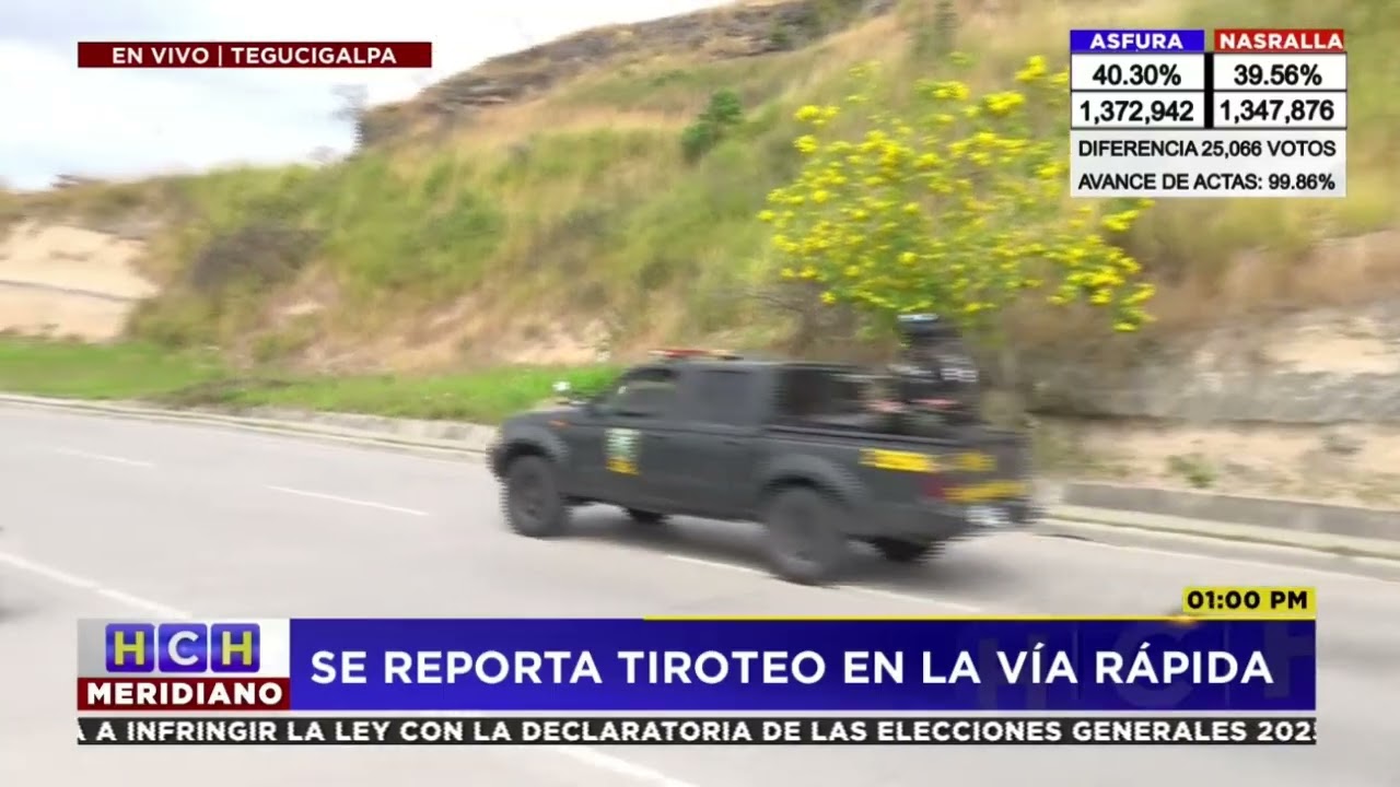 Violento enfrentamiento en la vía rápida de la capital