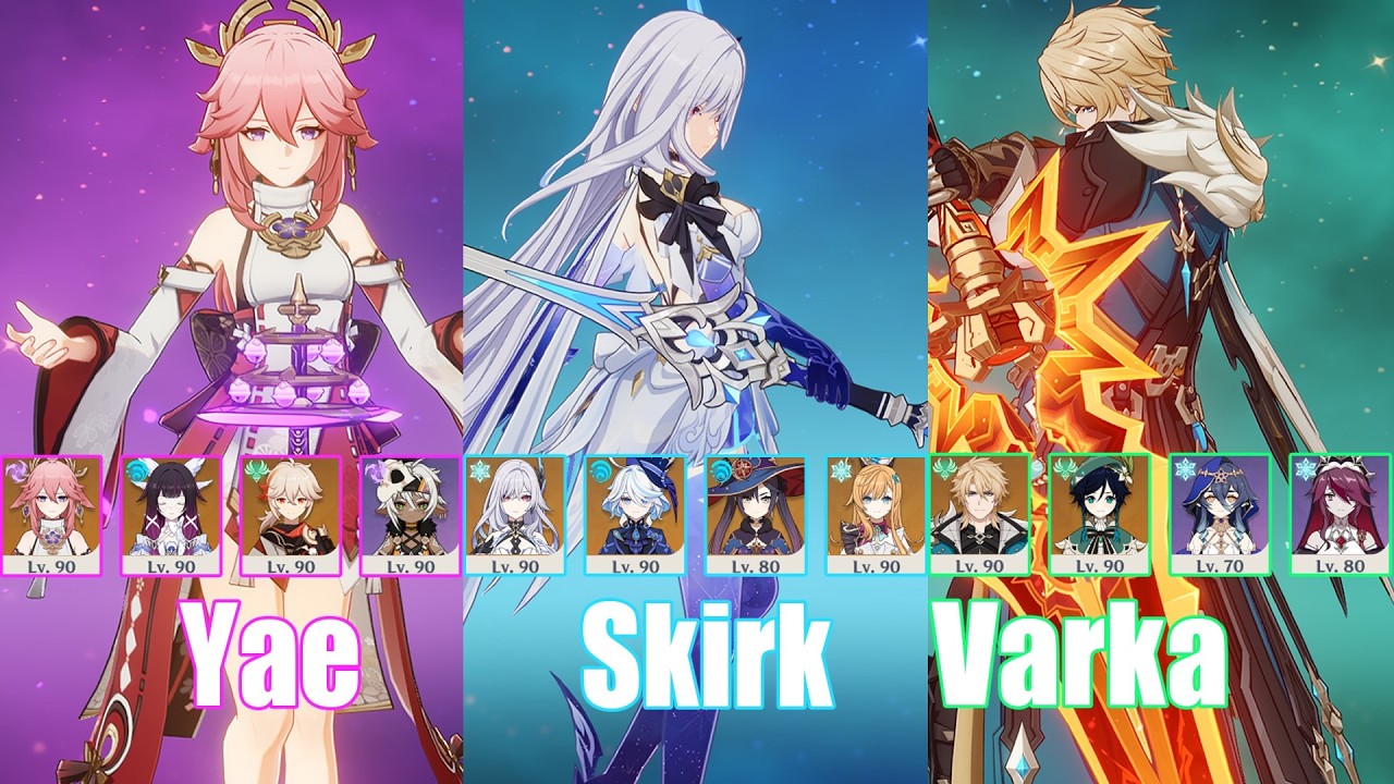 Stygian Onslaught Lv 5 Fearless | C0 Yae & C0 Skirk & C0 Varka | 6.4 | Genshin Impact