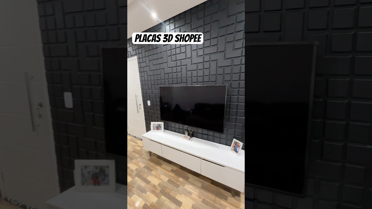 Placas 3D da #shopee - construindo um lar simples #comprinhasparaolar #lar #abencoadospordeus #grata