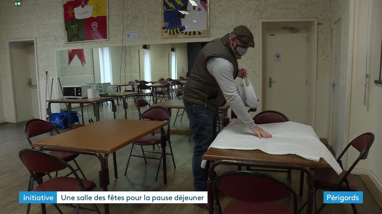 Une salle des fêtes transformée en cantine à Salignac-Eyvigues