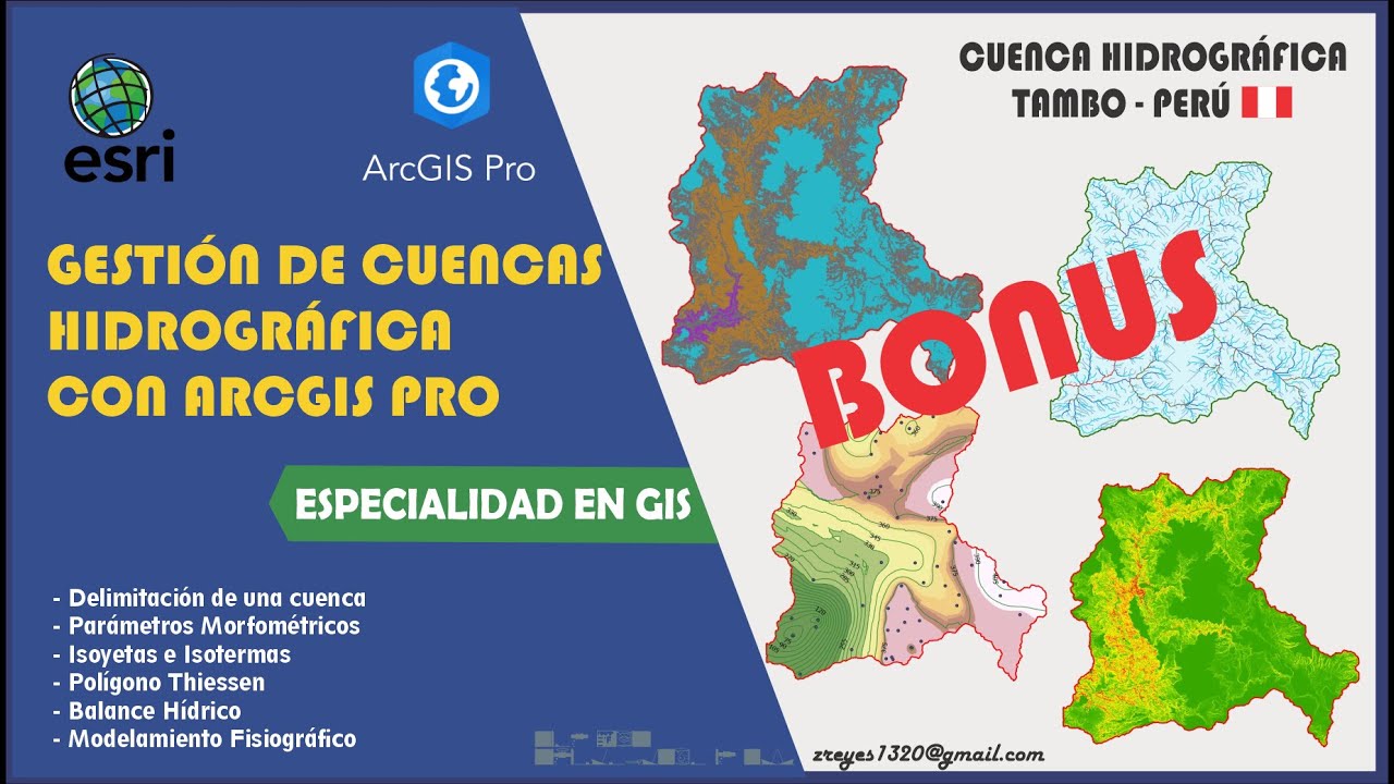 #BONUS Modelamiento fisiográfico de una cuenca con #ArcGisPro