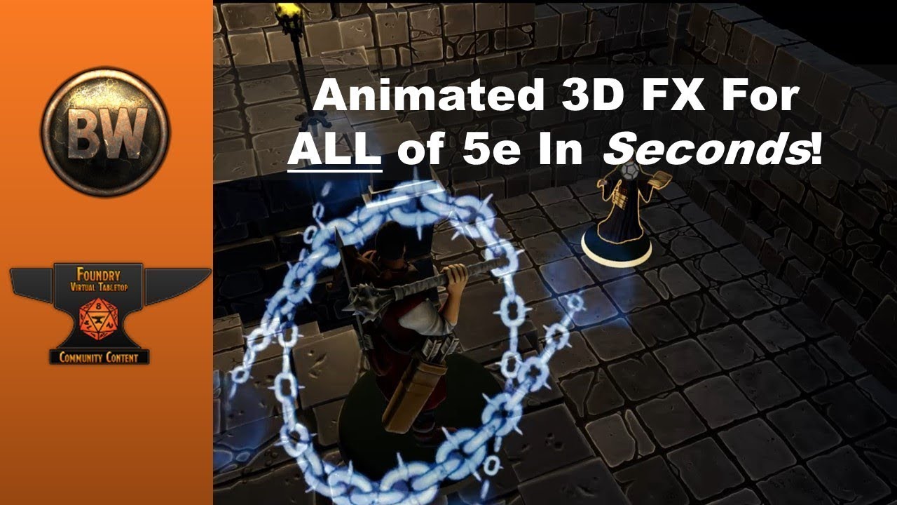 Automated Animations in 3D Canvas for FoundryVTT: Instant Setup with DnD5e Animations