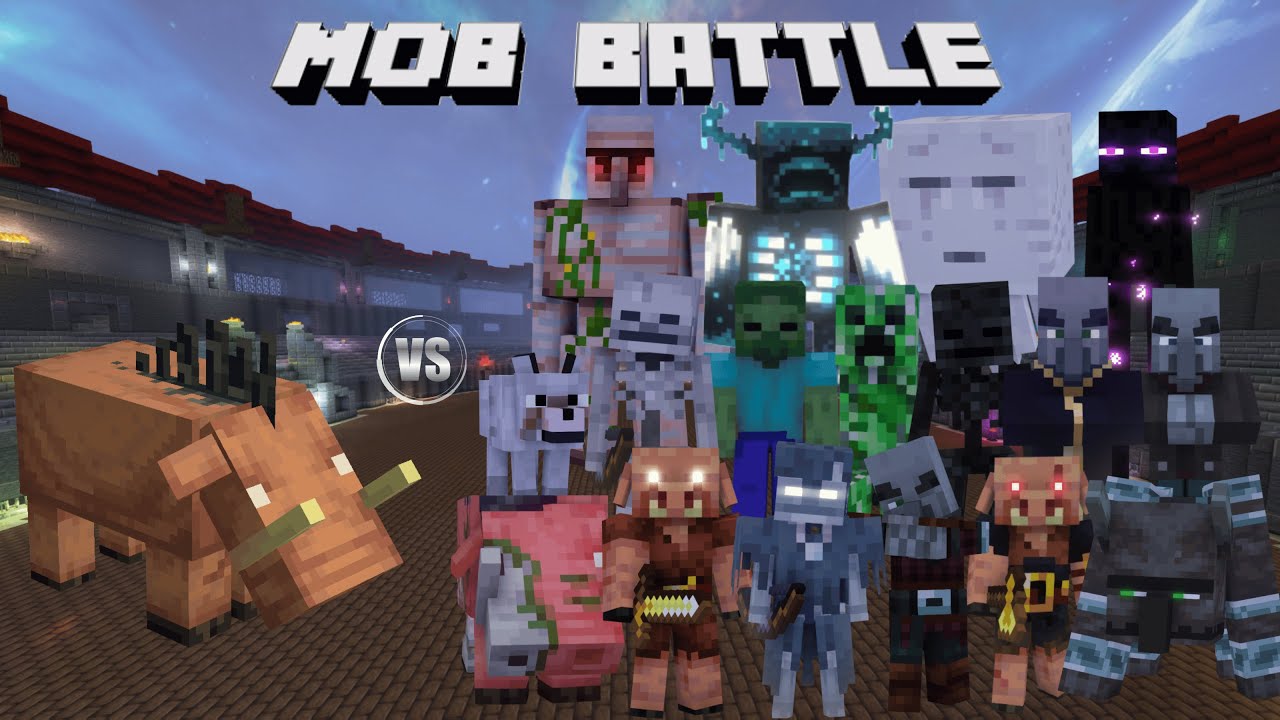 Minecraft Hoglin Vs All Mobs in Minecraft (Minecraft Mob Battle) 1.20 Minecraft