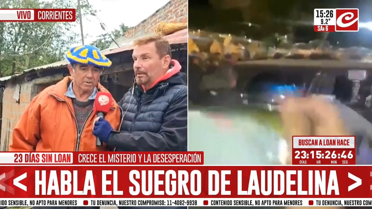 23 días sin Loan: rompe el silencio el suegro de Laudelina