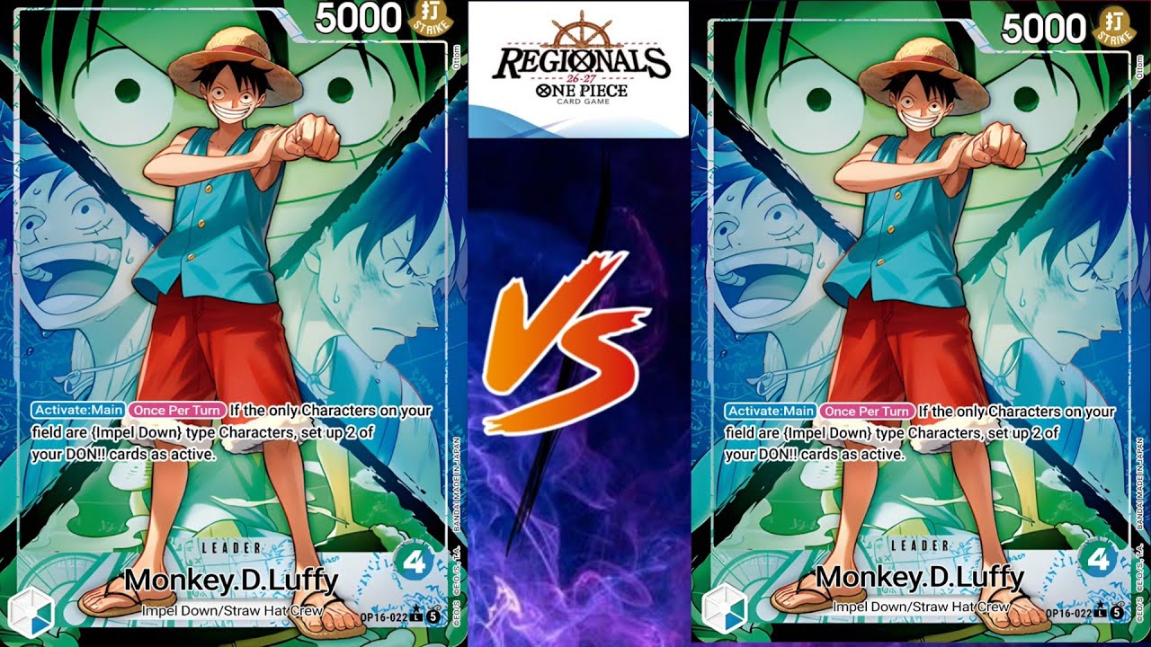 OPCG Round 1 Regionals Grand Asia Open - 3on3: Green/Blue Luffy Mirror Match