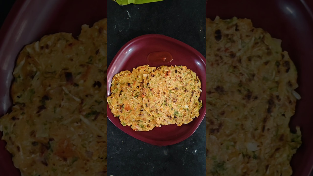 Vegetable Adai with Rice flour🥕🫑|Instant snack healthy recipe 😋