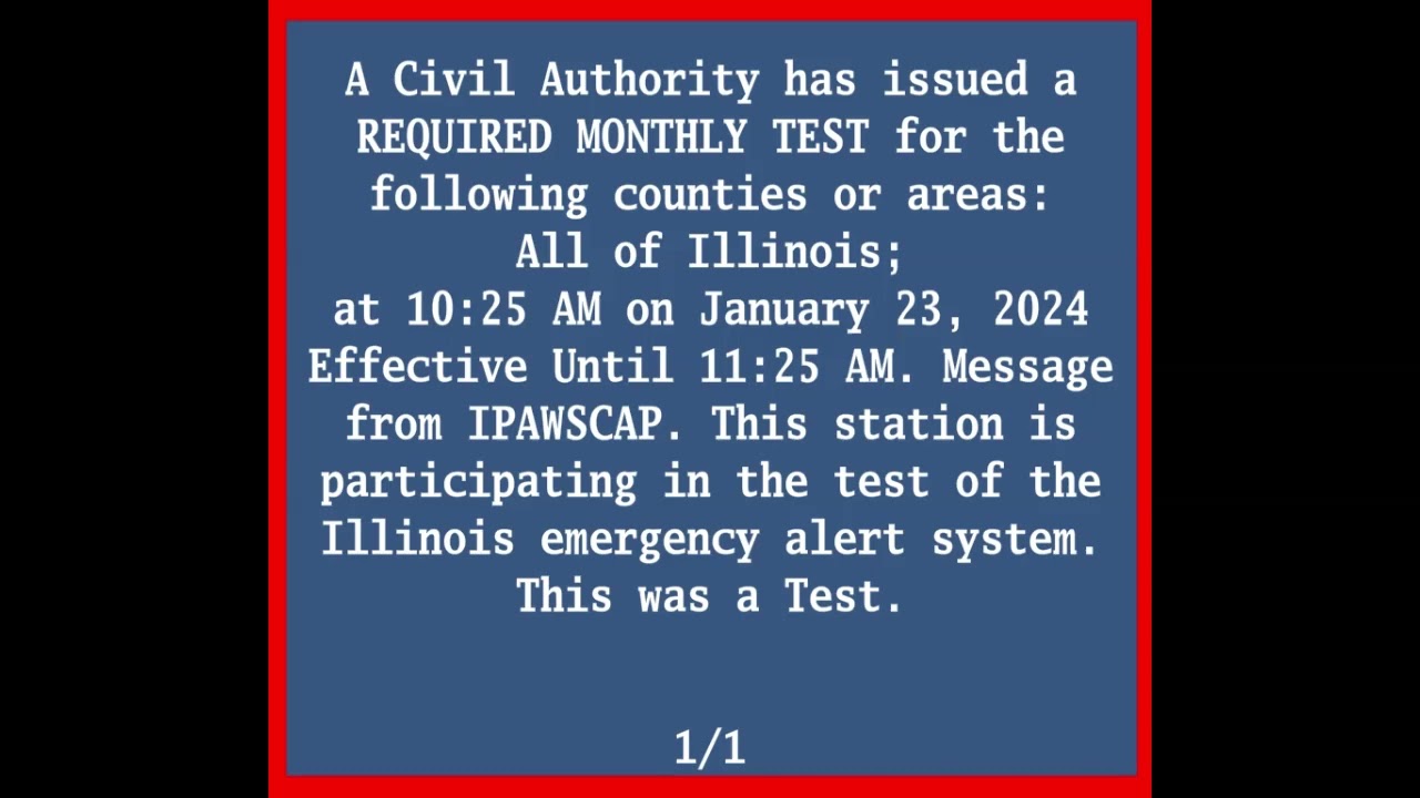 EAS MOCK Required Monthly Test with DASDEC Screen 01/23/2024 - Made with Clipchamp