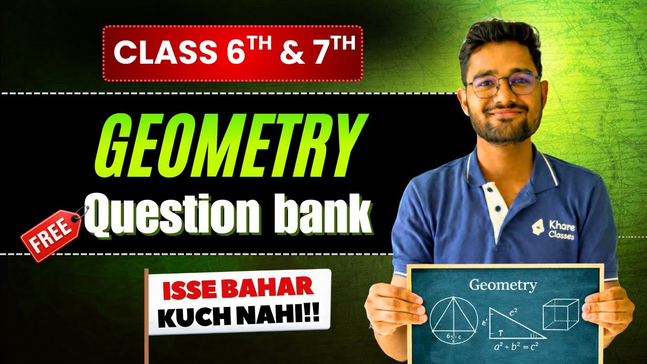 Class 6 & 7 | 95% ABB Pakka! ⏱️ Geometry - Question Bank | FREE Maths Live Class
