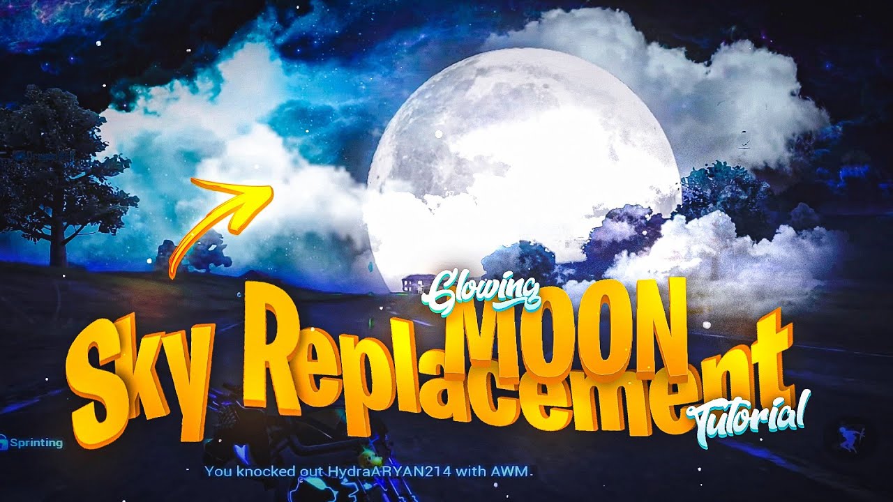 Glowing Moon Sky Replacement Effect in Alight Motion | Android and iOS | pubg @BaroodGaming