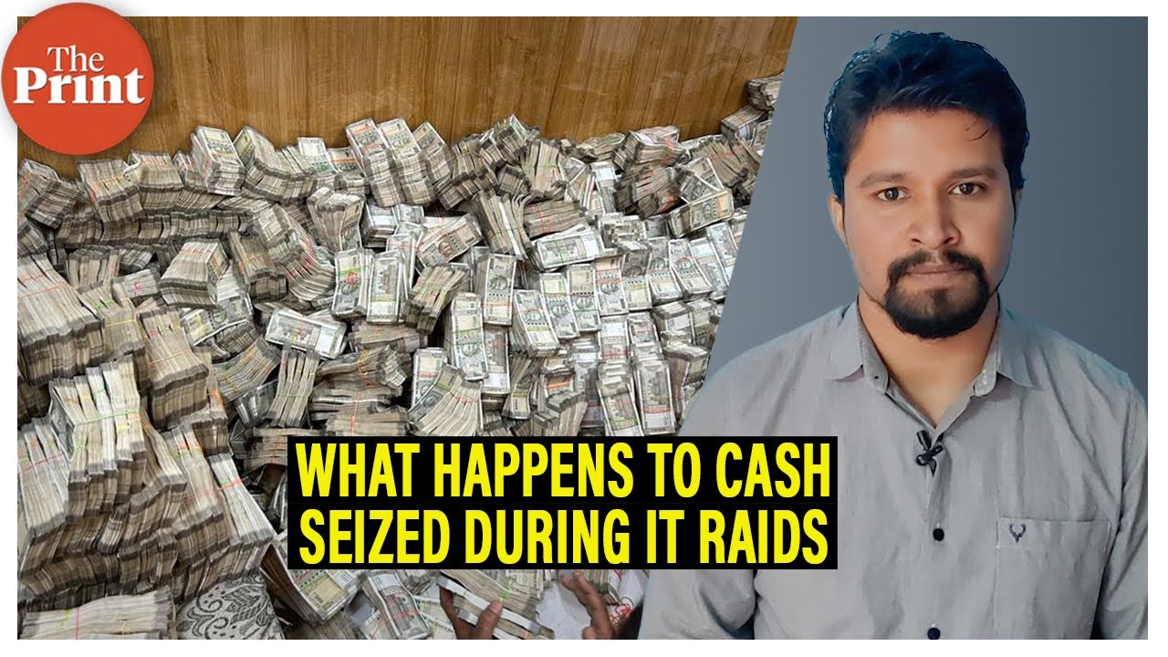 What happens to the money seized by Income Tax Department