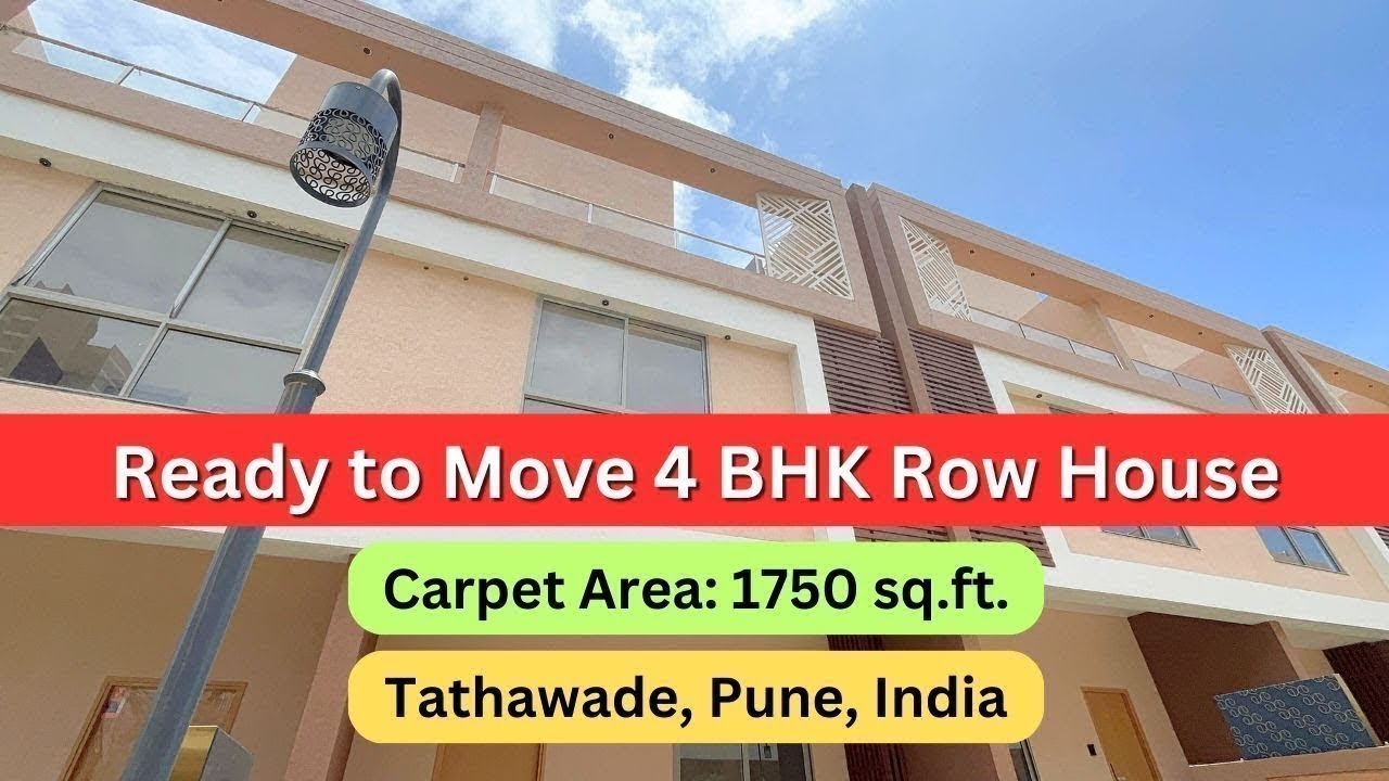 4 BHK Ready to Move Row House in Tathawade Pune | Resale & Unused | +7420923928 #rowhouse  #punekar