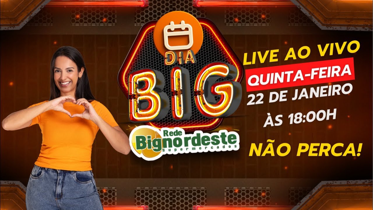 AO VIVO | Dia Big 2026 – Ofertas Imperdíveis + Sorteio de PIX R$100 | Rede Bignordeste