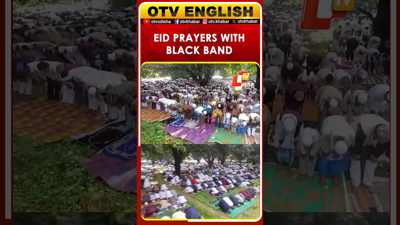 Eid Prayers Marked By Black Band Protest Over Iran Conflict In Sambhal | UP