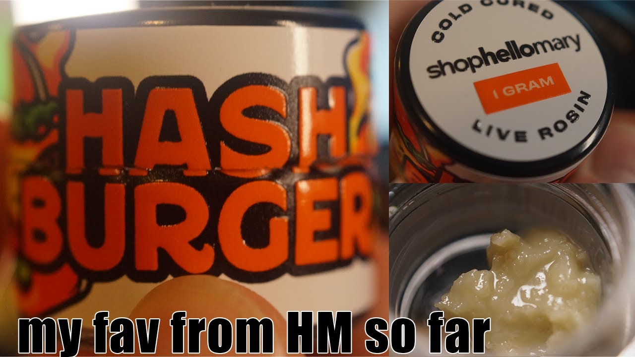 Hash Burger THCa rosin from ShopHelloMary