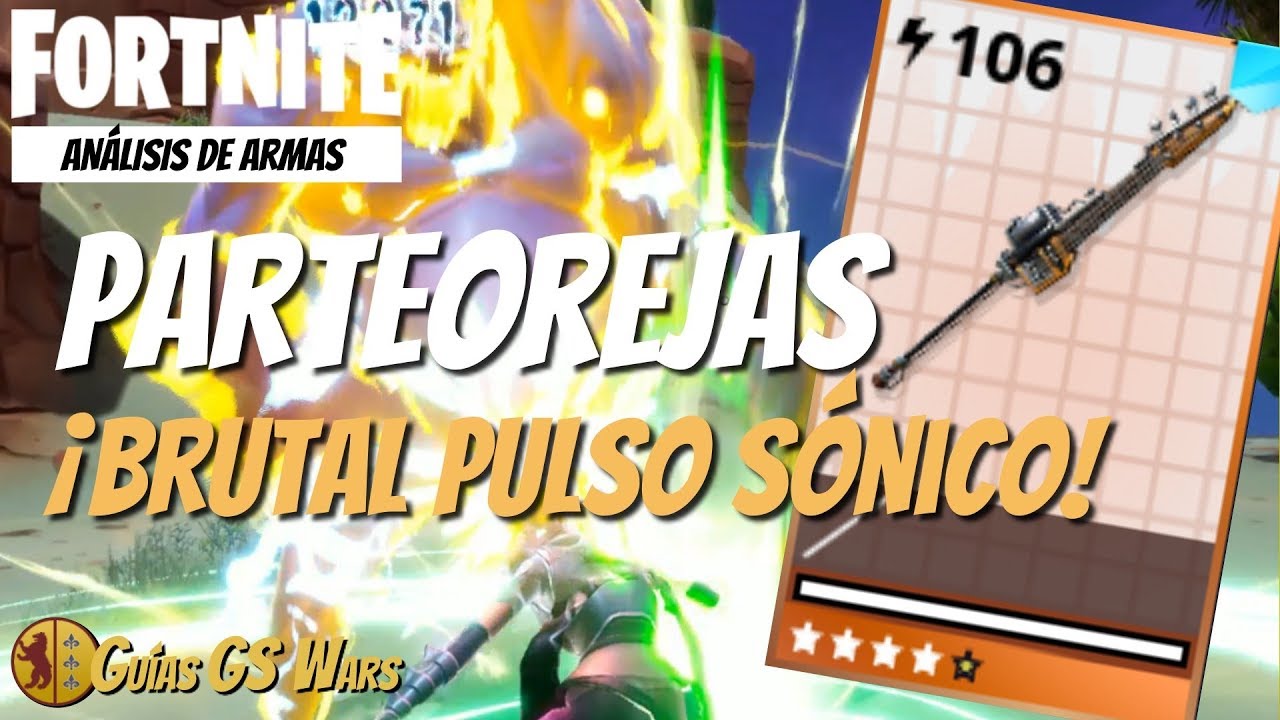 ¡Brutal Pulso Sónico! LANZA PARTEOREJAS (Estéreo) | FORTNITE | Mejores Perks