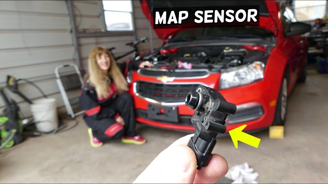 MAP SENSOR REPLACEMENT LOCATION CHEVROLET CRUZE SONIC. CHEVY CRUZE SONIC MANIFOLD ABSOLUTE PRESSURE