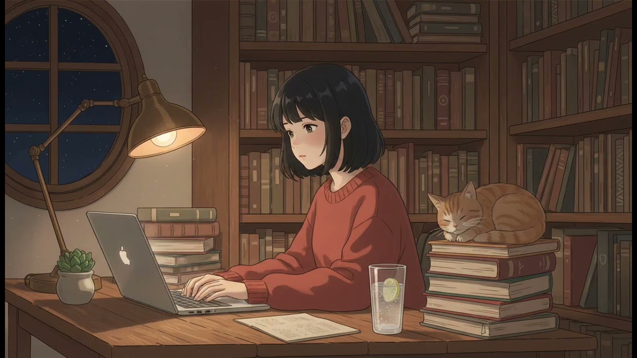 Moonlight Workspace🌙| 90 Mins Lofi for Growing Your Ideas & Deep Focus
