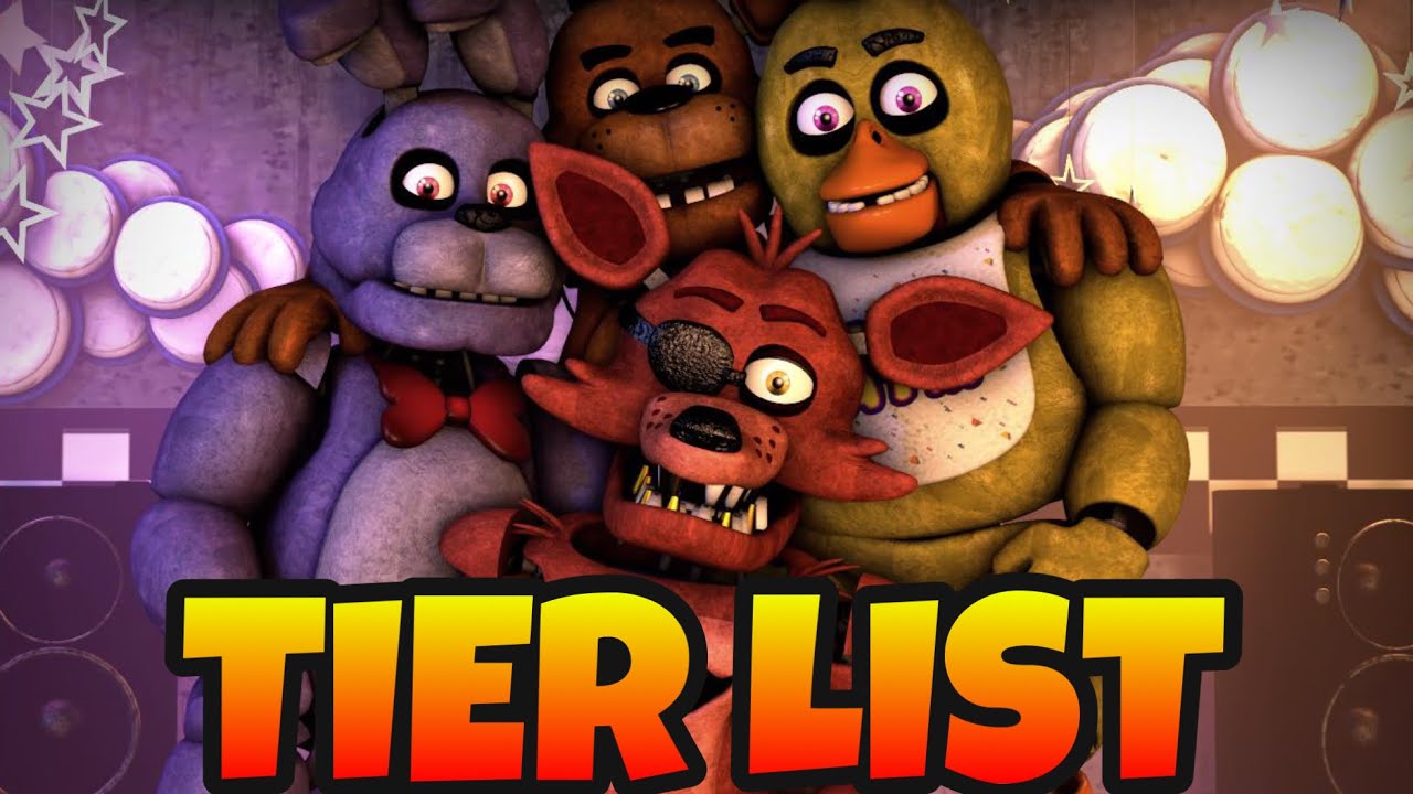 LA MIA TIER LIST DEI PERSONAGGI DI FNAF (Personale)