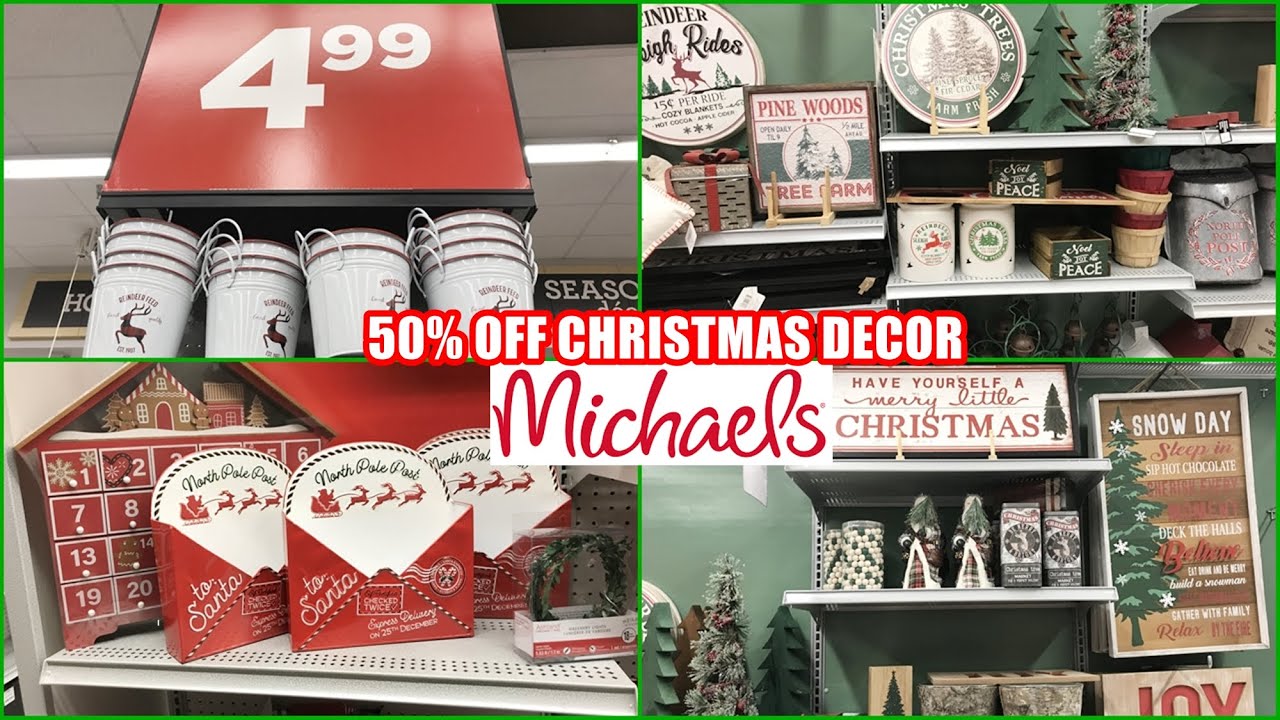 MICHAELS 50% OFF CHRISTMAS DECOR 2020 SHOP WITH ME