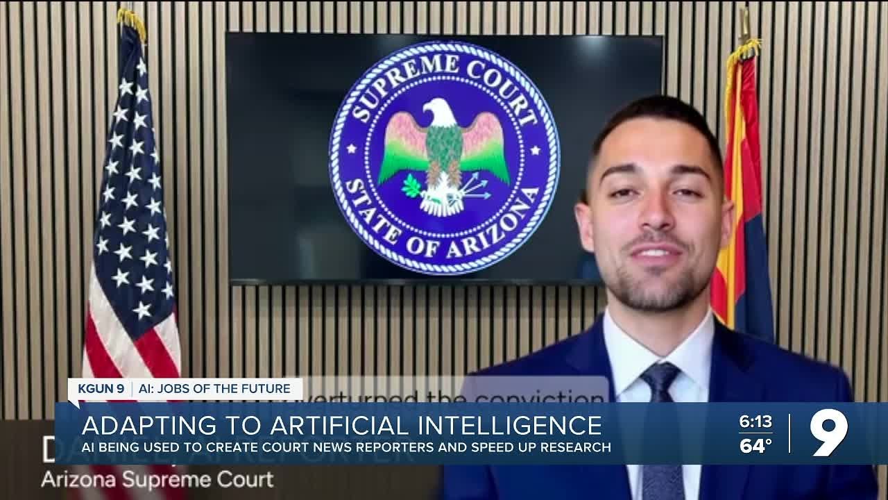 Arizona Supreme Court debuts artificial intelligence court news reporters; lawyers also using AI