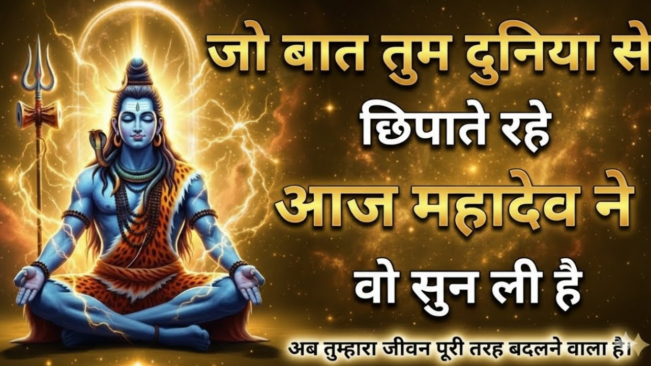 888🕉️जो🕉️ बात तुम दुनिया से छिपाते रहे, 🌈आज महादेव ने वो सुन ली है#mahadev #shivshakti #bholenath 