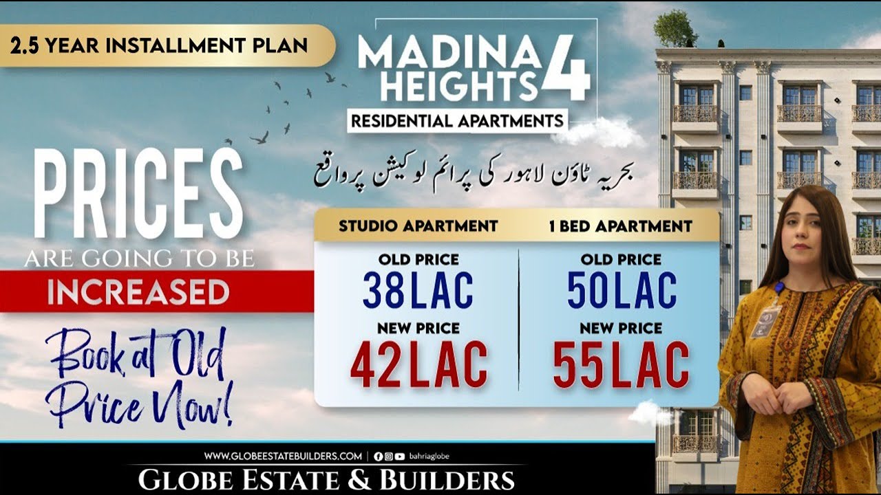 Madina Heights 4 | Umar Block | Bahria Town Lahore | Construction Started | Globe Estate & Builders
