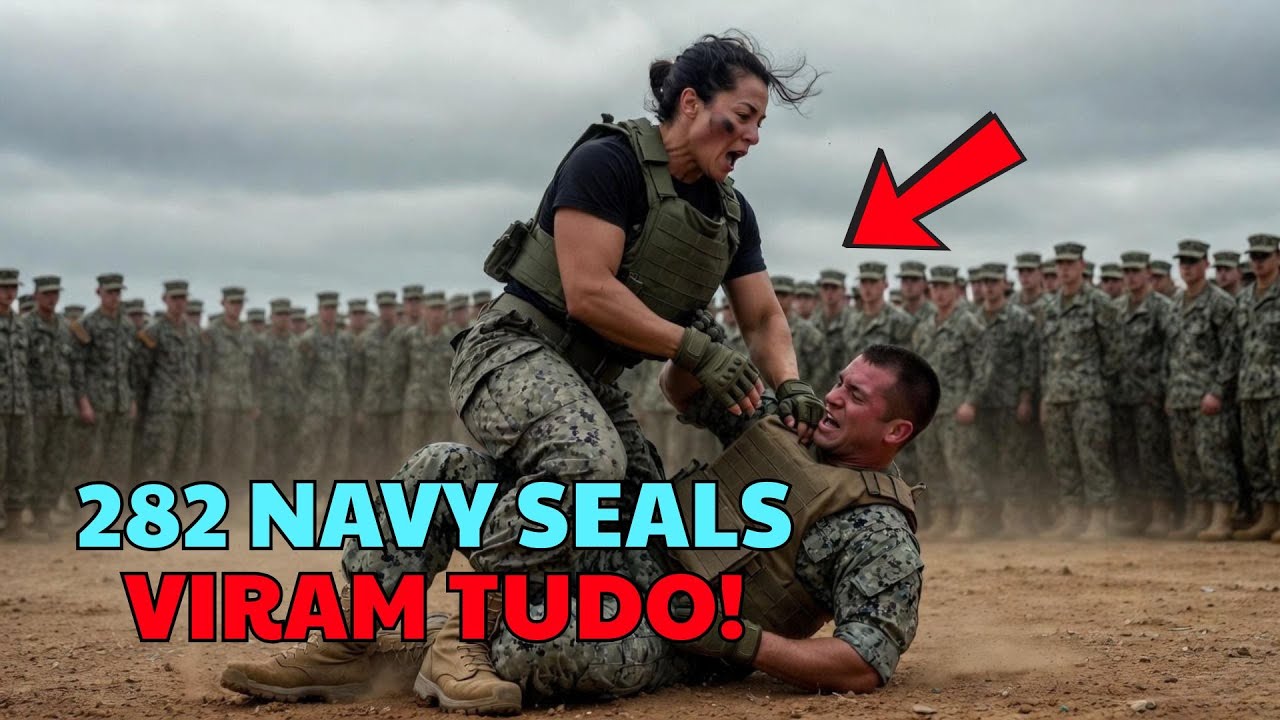 Ela foi chutada duas vezes,e então ela quebrou as duas pernas deles na frente de 282 Navy SEALs.