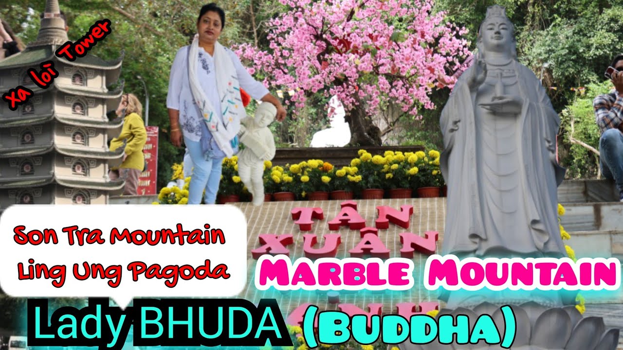 Lady Bhuda | Marble Mountain |Lady Buddha DaNang Walking Tour 4K | Danang Day Tour | Linh Úng Pagoda