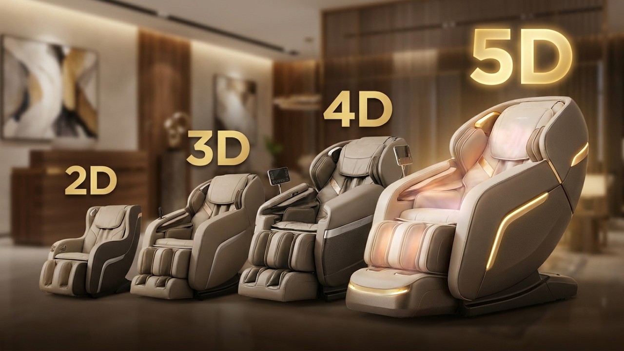 2D, 3D vs 4D vs 5D massage chairs | What's the difference?