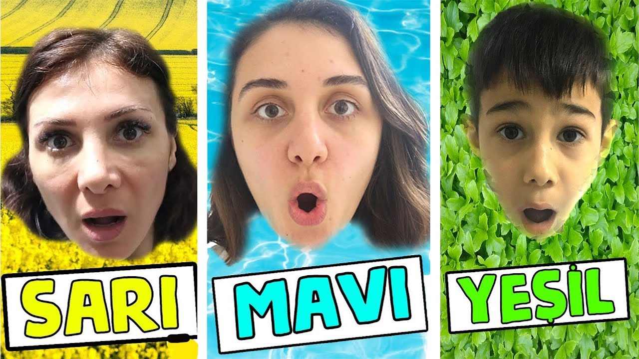TEK RENK SAKLAMBAÇ CHALLENGE 6! - Using only ONE Color in HIDE AND SEEK! - Challenge