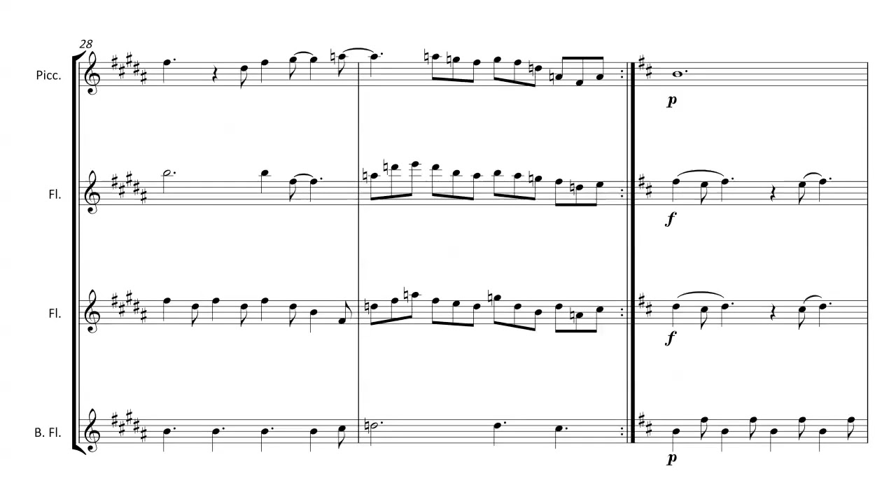 The Turtles - Happy Together - arranged for Flute Quartet