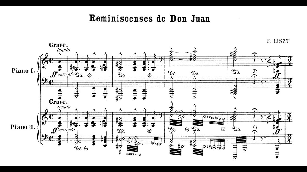 Liszt - Réminiscences de Don Juan (Nelson Freire + Martha Argerich, 2 pianos)