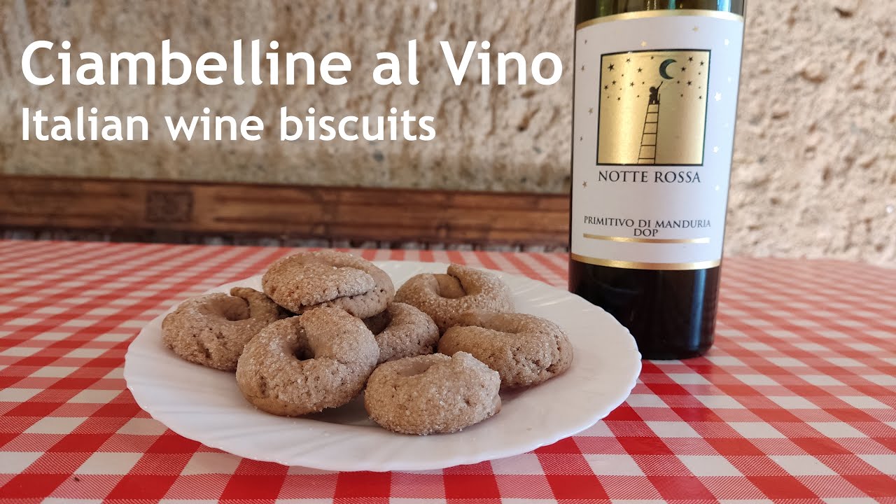 Ciambelline al Vino - Italian Red Wine Cookies. Tasty biscuits,  among the best you can make.