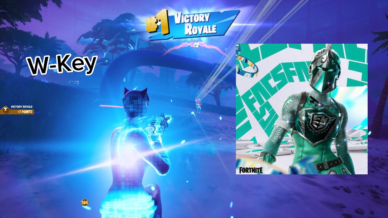 How I Won the NEW Champion Teal Knight FNCS Skin Cup!!! (W-Key Only)