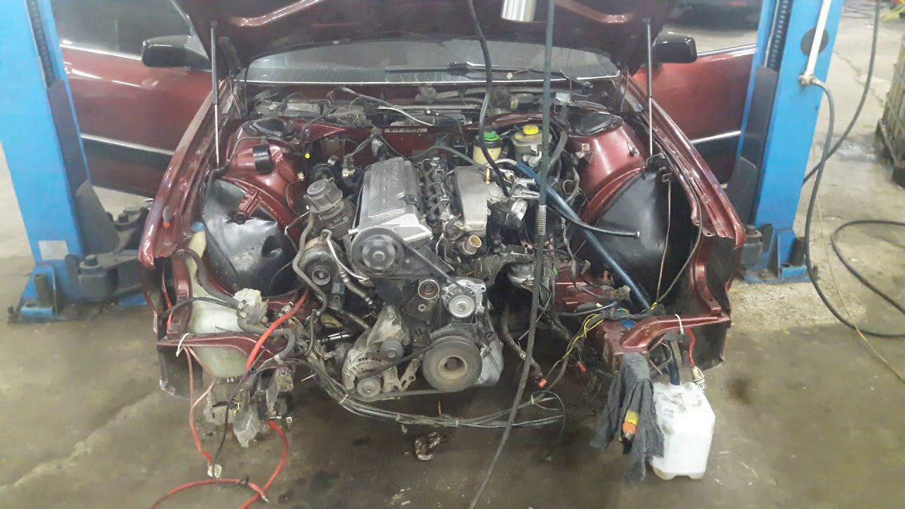 Audi 100 c3 quattro swap AAN 2.2 turbo. first start