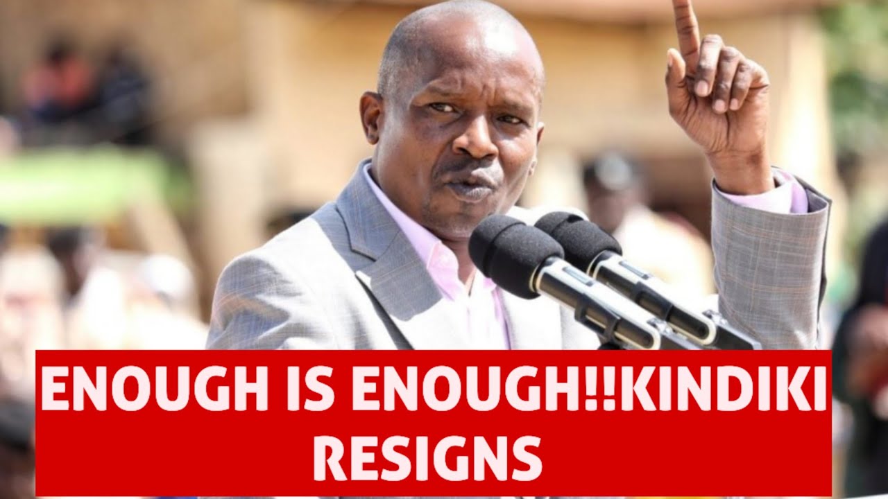 ENOUGH IS ENOUGH!!I AM READY TO RESIGN MADHARAU IMEKUA MINGI KINDIKI WARNS RUTO